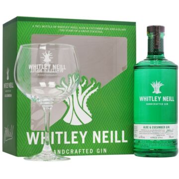 Whitley Neill Aloe Cucumber Gin 0,7L 43% pdd. + pohár