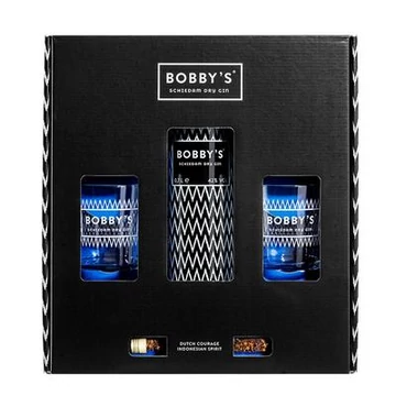 Bobby's gin ajándékcsomag 2 pohárral 0,7L 42%