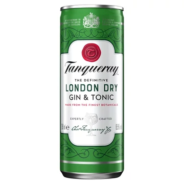 Tanqueray Gin &amp; Tonic 0,25L 6,5% RTD fém dobozos