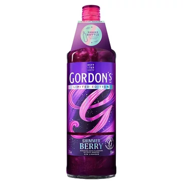 Gordons Shimmer Berry Csillogó Gin likőr 0,7L 20%