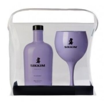 Sikkim Bilberry Gin, lila - 0,7L (40%) dd. + pohár
