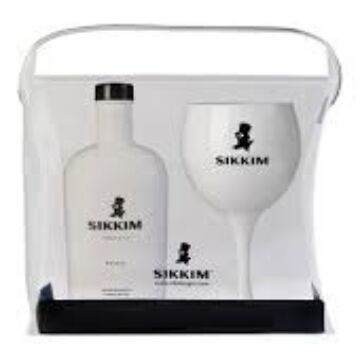 Sikkim Privée Gin, fehér - 0,7L (40%) dd. + pohár