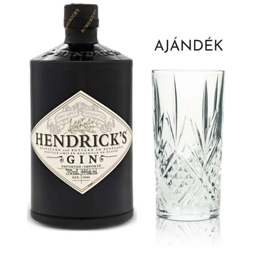 Hendricks Gin 0,7L 41,4% ajándék Hendricks pohárral