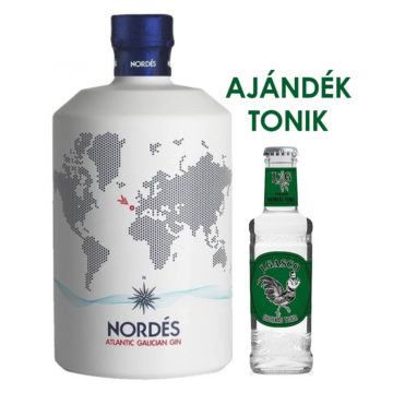 Nordes Gin 40% 0,7L + ajándék J.Gasco Uborkás tonik