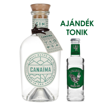 Canaima gin 0,7L 47% + ajándék J.Gasco Uborkás tonik