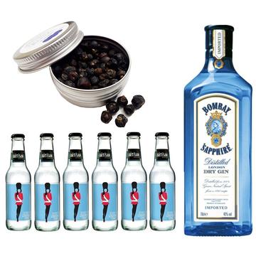 Bombay Gin Tonik szett ajándék Gin fűszerrel