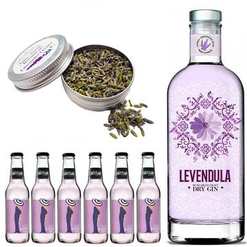 Levendula Gin Tonik szett Ajándék levendula ginfűszerrel