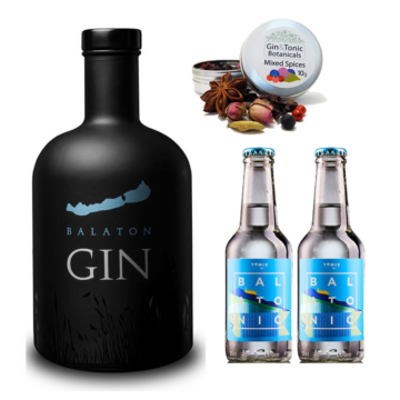 Balaton gin 0,7L 40% + ajándék 2 db Balatonic és vegyes fűszer