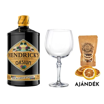 Hendricks Oasium szett ajándék ginfűszerrel