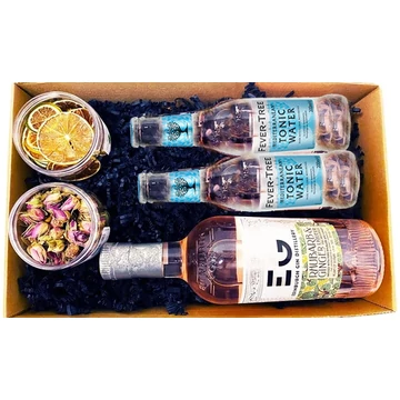 Edinburgh Gin Tonik szett Díszdobozban Ginfűszerrel