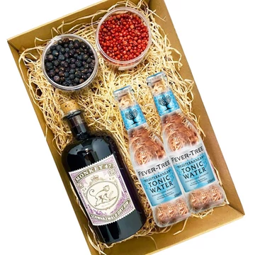 Monkey 47 Gin Tonik szett Díszdobozban Ginfűszerrel