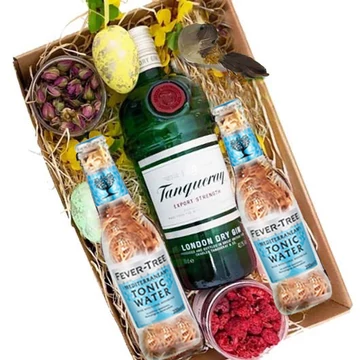 Húsvéti Tanqueray Gin Tonik szett Papír díszdobozban