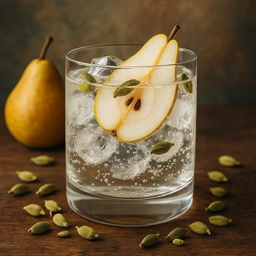 Őszi körtés gin tonik szett ajándék koktélfűszerrel