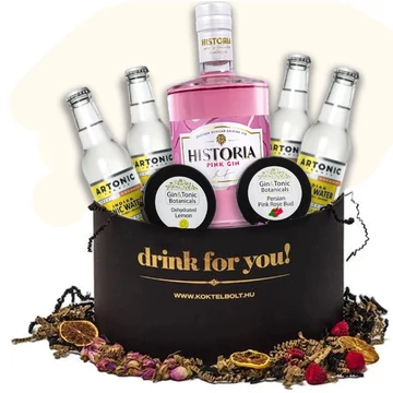 Drink For You Historia Pink Ajándékcsomag díszdobozban