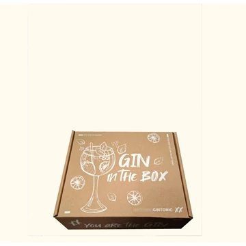 Mini gin&amp;tonic feliratos díszdoboz egyedi italszettekhez