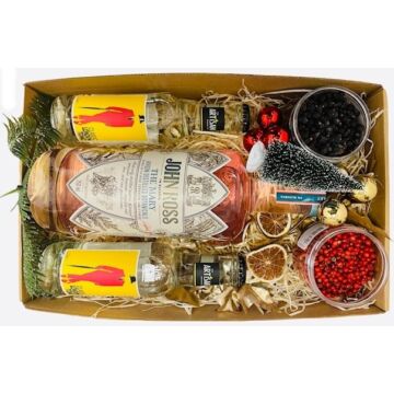 Karácsonyi Alkoholmentes gin ajándékcsomag feliratos díszdobozban