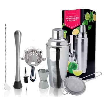 Koktél báreszköz készlet díszdobozban 7 részes