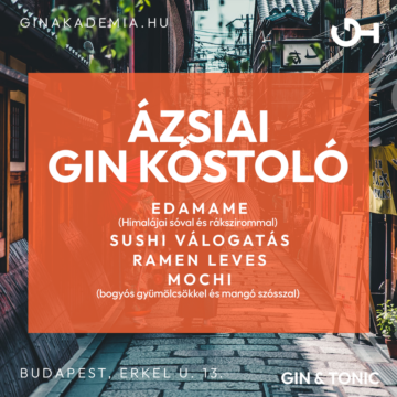 Ázsiai Gin vacsora és Gin kóstoló workshop Ramen/Sushi/Mochi október 19.