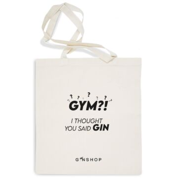 Feliratos Gin Tonik Vászontáska Gym