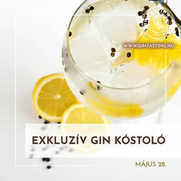 Exkluzív gin kóstoló május 28.