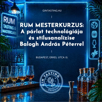 Rum Mesterkurzus: A párlat technológiája és stílusanalízise Balogh András Péterrel június 5.