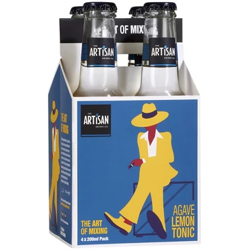 Artisan Agave Lemon Tonik 4x200ml ajándék hordozható dobozban