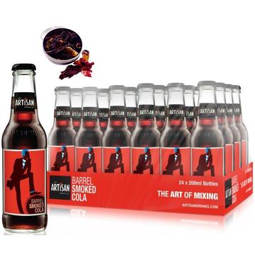 24 db Artisan Barrel Smoke Cola 200ml Ajándék hibiszkusz virággal