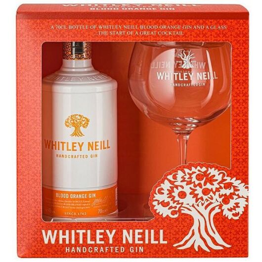 Whitley Neill Blood Orange Gin 0,7L 43% pdd. + pohár