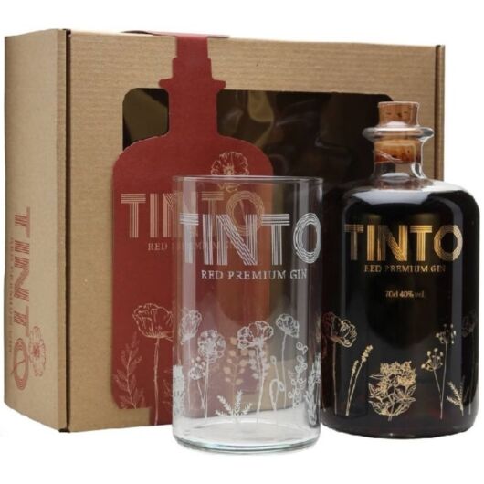 Tinto Red Premium Gin 40% pdd.+ pohár 0,7