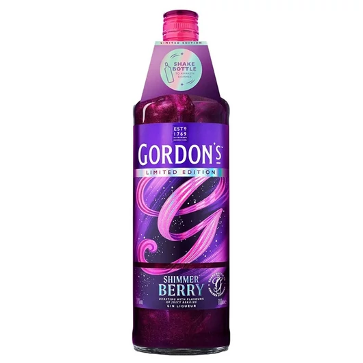 Gordons Shimmer Berry Csillogó Gin likőr 0,7L 20%
