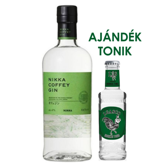 Nikka Coffey Gin 0,7l 47% + ajándék J.Gasco Uborkás tonik