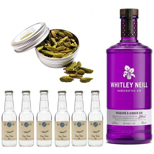 Whitley Neill Rhubarb Ginger Gin Tonik szett ajándék Gin Fűszerrel