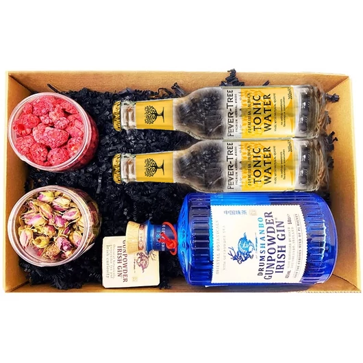 Drumshanbo Gunpowder Gin Tonik szett Díszdobozban Ginfűszerrel