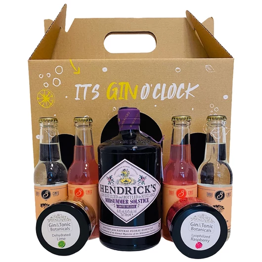 Hendricks Midsummer Gin Tonik szett díszdobozban, ginfűszerekkel