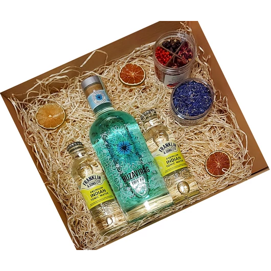 Búzavirág Gin Ajándék Szett Díszdobozban