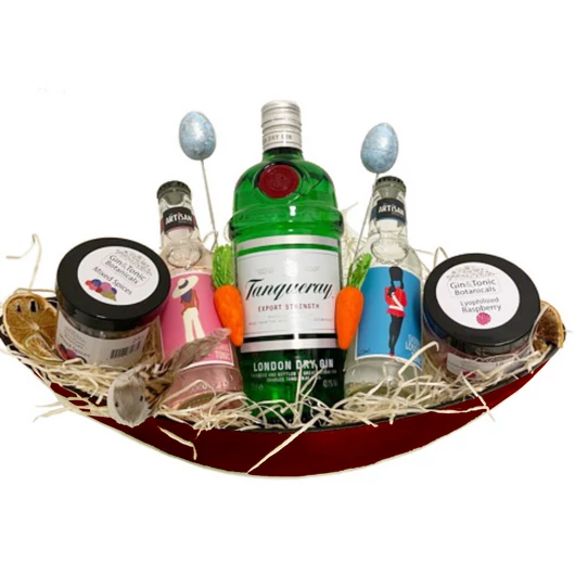 Húsvéti Tanqueray Gin Tonik Szett dísztálban