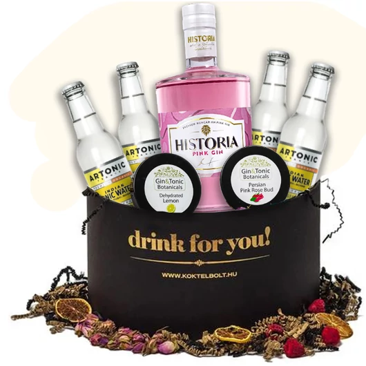 Drink For You Historia Pink Ajándékcsomag díszdobozban
