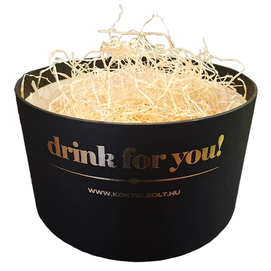 Drink for you díszdoboz egyedi koktélszettekhez - fekete, nagy