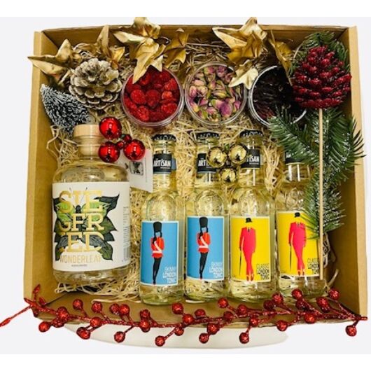 Karácsonyi alkoholmentes gin tonik csomag díszdobozban