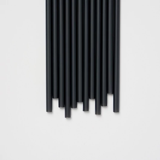 Bio PLA FEKETE szívószál 8 mm 23 cm 300db/cs