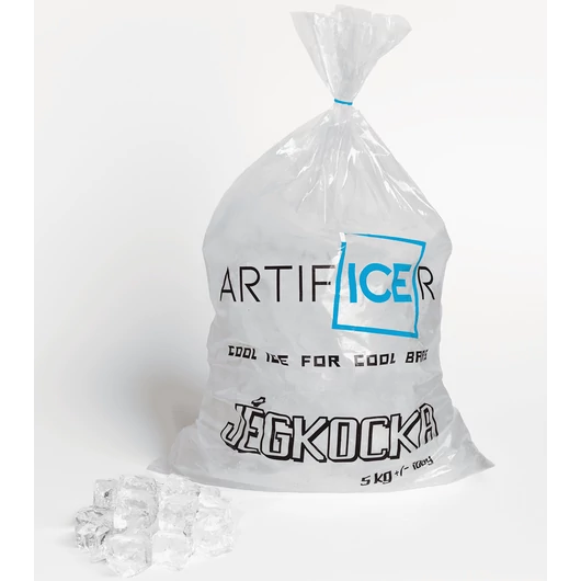 Áttetsző tisztított Gin Tonik Jég 5 kg (kizárólag személyes átvétellel rendelhető)