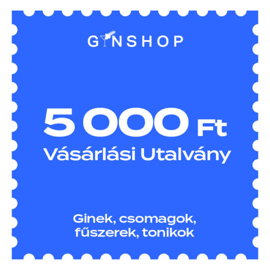 GinShop vásárlási utalvány 5.000Ft értékben